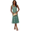 imageAdrianna Papell Womens Ruffle Bead DressGreen Slate