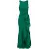 imageAdrianna Papell Womens Ruffle Crepe Halter GownRadiant Emerald
