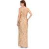 imageAdrianna Papell Womens Sequin One Shoulder GownChampagneGold Multi
