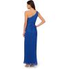 imageAdrianna Papell Womens Stardust Pleated Draped GownBrilliant Sapphire