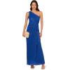 imageAdrianna Papell Womens Stardust Pleated Draped GownBrilliant Sapphire