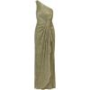 imageAdrianna Papell Womens Stardust Pleated Draped GownGreen Slate