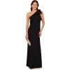 imageAdrianna Papell Womens Stretch Crepe Long DressBlack