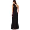 imageAdrianna Papell Womens Stretch Crepe Long DressBlack