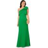 imageAdrianna Papell Womens Stretch Crepe Long DressPalm Leaf