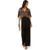 imageAdrianna Papell womens Beaded Crepe JumpsuitBlackRosegold