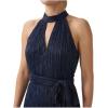 imageAdrianna Papell womens Metallic Crinkle JumpsuitNavy Night
