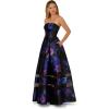imageAdrianna Papell Strapless Floral Mikado Illusion Ballgown