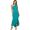 imageAdrianna Papell Womens Beaded Knit Crepe GownTeal Lagoon
