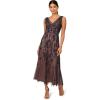 imageAdrianna Papell Womens Beaded Mesh DressNavyRosegold