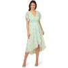 imageAdrianna Papell Womens Beaded Mesh Wrap DressMint Glass