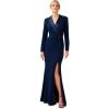 imageAdrianna Papell Womens Crepe Tuxedo GownMidnight
