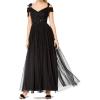 imageAdrianna Papell Womens Long Beaded DressBlack