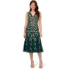 imageAdrianna Papell Womens Ruffle Bead DressGem Green