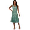 imageAdrianna Papell Womens Ruffle Bead DressGreen Slate