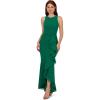 imageAdrianna Papell Womens Ruffle Crepe Halter GownRadiant Emerald