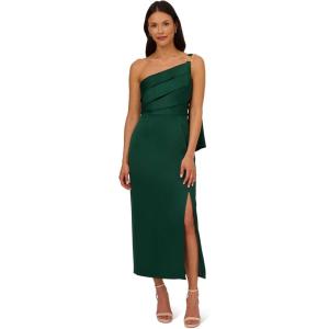 imageAdrianna Papell Womens Satin Crepe DressDeep Forest