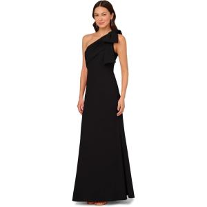 imageAdrianna Papell Womens Stretch Crepe Long DressBlack