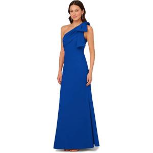 imageAdrianna Papell Womens Stretch Crepe Long DressViolet Cobalt