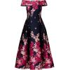 imageAdrianna Papell Womens OffShoulder DressNavyPink Multi