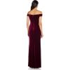 imageAdrianna Papell Womens Stretch Velvet DressBurgundy