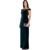 imageAdrianna Papell Womens Stretch Velvet DressEmerald