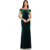 imageAdrianna Papell Womens Stretch Velvet DressHunter