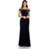 imageAdrianna Papell Womens Stretch Velvet DressMidnight