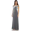 imageAdrianna Papell Womens Stretch Velvet DressSilver