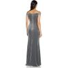 imageAdrianna Papell Womens Stretch Velvet DressSilver