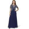 imageAdrianna Papell Womens Beaded Chiffon GownLight Navy