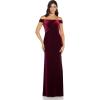 imageAdrianna Papell Womens Stretch Velvet DressBurgundy