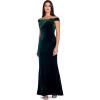 imageAdrianna Papell Womens Stretch Velvet DressEmerald
