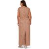 imageAdrianna Papell Bead Blouson Long Dress Rose GoldRose Gold