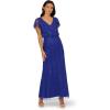 imageAdrianna Papell Bead Blouson Long Dress Rose GoldDark Blue Violet