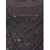 image:imageAdrianna Papell Womens Beaded Cocktail Dress Gunmetal 14