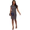 image:imageAdrianna Papell Womens Beaded Cocktail Dress Gunmetal 14