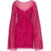 image:imageAdrianna Papell Womens Beaded Short Cape Sleeve DressHot Orchid