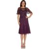 image:imageAdrianna Papell Womens Elegant Beaded Midi DressCassis