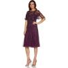 image:imageAdrianna Papell Womens Elegant Beaded Midi DressCassis