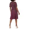 image:imageAdrianna Papell Womens Elegant Beaded Midi DressCassis
