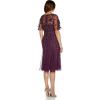 image:imageAdrianna Papell Womens Elegant Beaded Midi DressCassis
