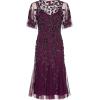 image:imageAdrianna Papell Womens Elegant Beaded Midi DressCassis