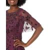 image:imageAdrianna Papell Womens Elegant Beaded Midi DressCassis