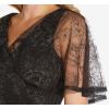 image:imageAdrianna Papell Womens Embroidered Capelet SheathBlackGold