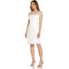image:imageAdrianna Papell Womens Embroidered Sheath DressIvory