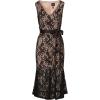 image:imageAdrianna Papell Womens Lace Midi Flounce DressBlack