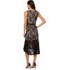image:imageAdrianna Papell Womens Lace Midi Flounce DressBlack