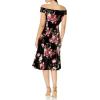 image:imageAdrianna Papell Womens Off Shoulder Velvet DressBlack Multi