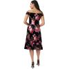 image:imageAdrianna Papell Womens Off Shoulder Velvet DressBlack Multi